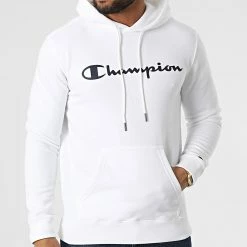 Sweat Capuche 217142 Blanc de Champion