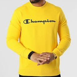 Sweat Crewneck 217143 Jaune de Champion