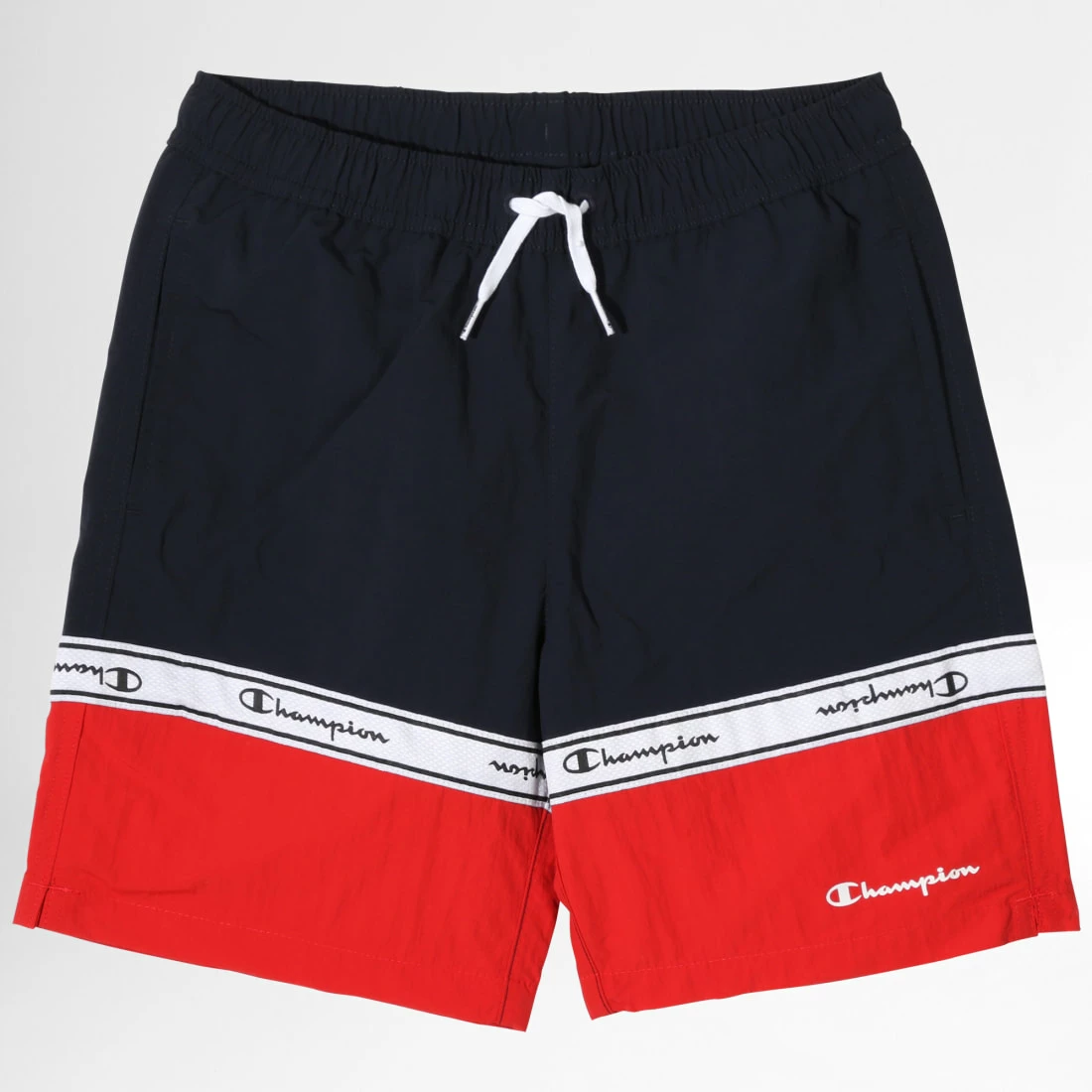 Short De Bain Enfant A Bandes 306045 Bleu Marine Rouge de Champion 3 Short De Bain Enfant A Bandes 306045 Bleu Marine Rouge de Champion