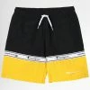 Short De Bain Enfant A Bandes 306045 Noir Jaune de Champion -Champion Soldes champion 321539 306045 KK001 20220621T151044 01