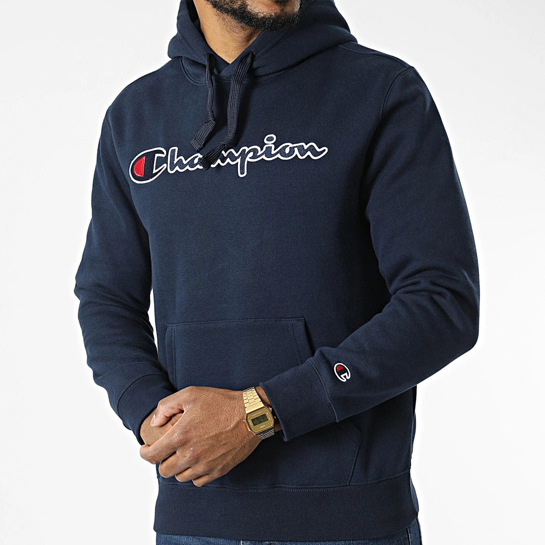 Sweat Capuche 217858 Bleu Marine de Champion 5 Sweat Capuche 217858 Bleu Marine de Champion – Image 3