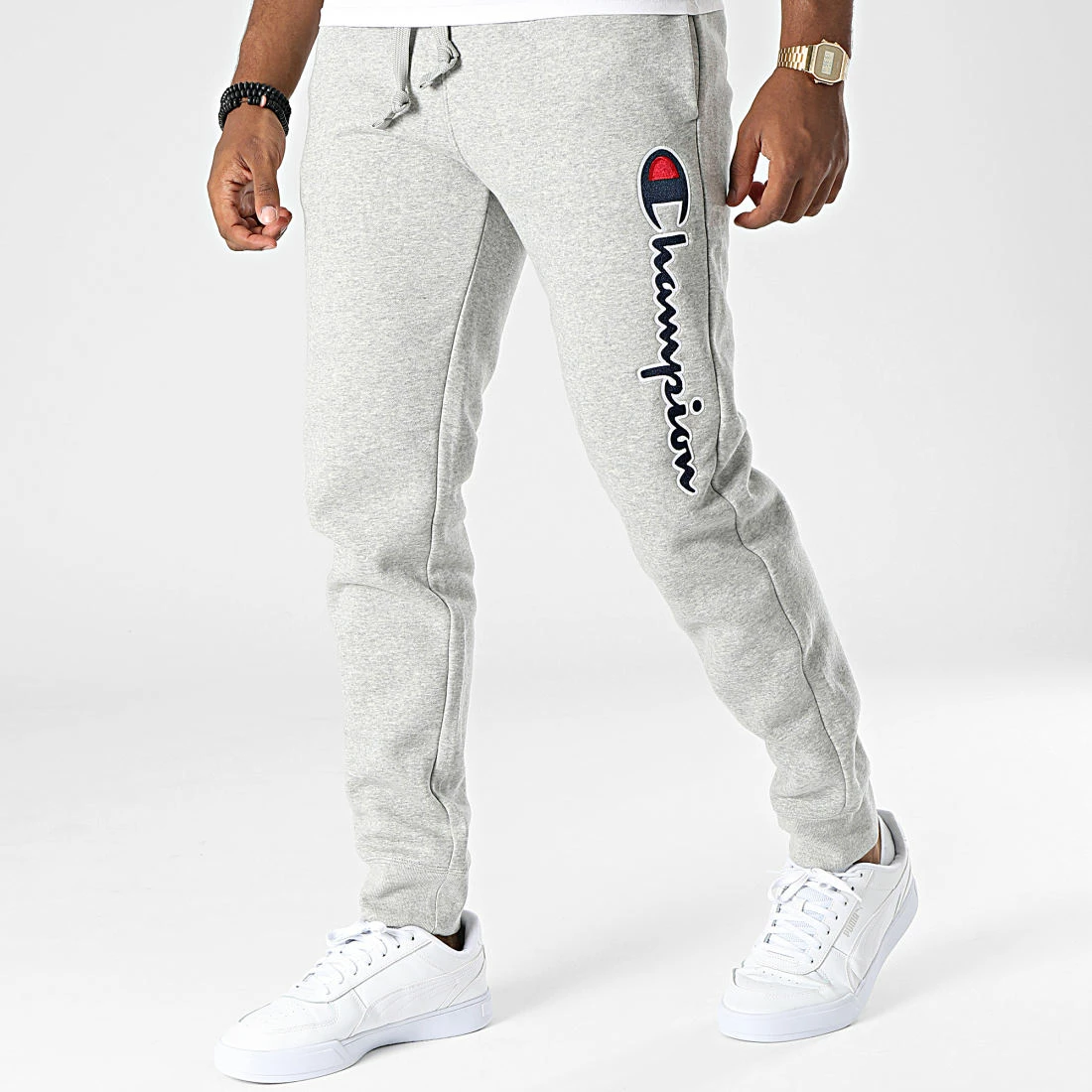 Pantalon Jogging 217860 Gris Chiné de Champion 3 Pantalon Jogging 217860 Gris Chiné de Champion