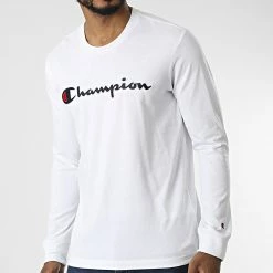 Tee Shirt Manches Longues 217861 Blanc de Champion