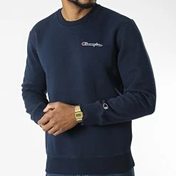 Sweat Crewneck 217863 Bleu Marine de Champion -Champion Soldes champion 327726 217863 BS538 20220719T161209 03