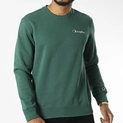 Sweat Crewneck 217863 Vert de Champion 8 Sweat Crewneck 217863 Vert de Champion -Champion Soldes champion 327727 217863 GS568 20220720T151641 03