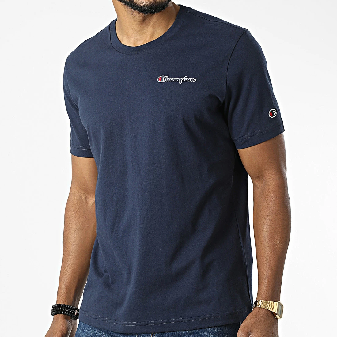 Tee Shirt 218006 Bleu Marine de Champion 3 Tee Shirt 218006 Bleu Marine de Champion