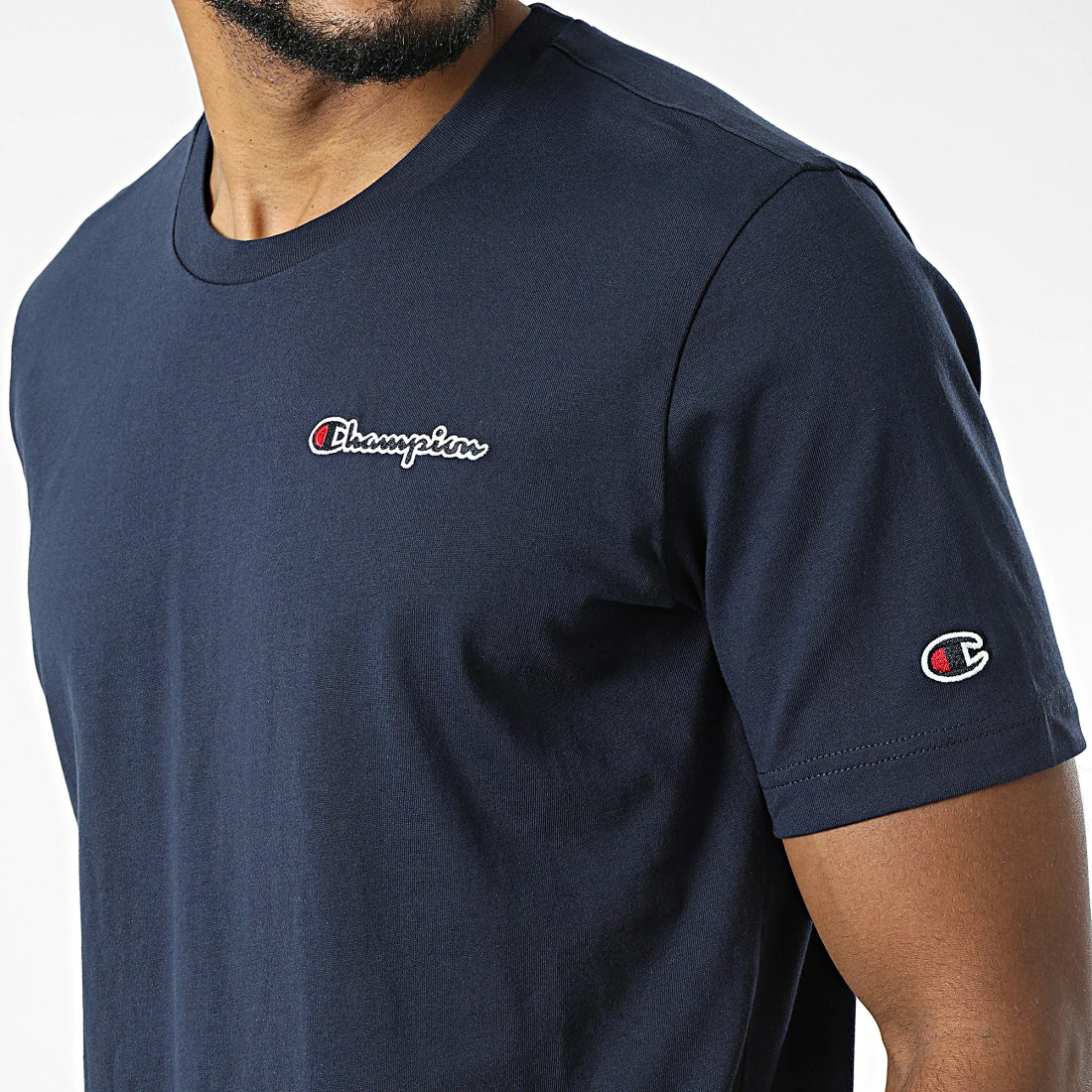 Tee Shirt 218006 Bleu Marine de Champion 4 Tee Shirt 218006 Bleu Marine de Champion – Image 2