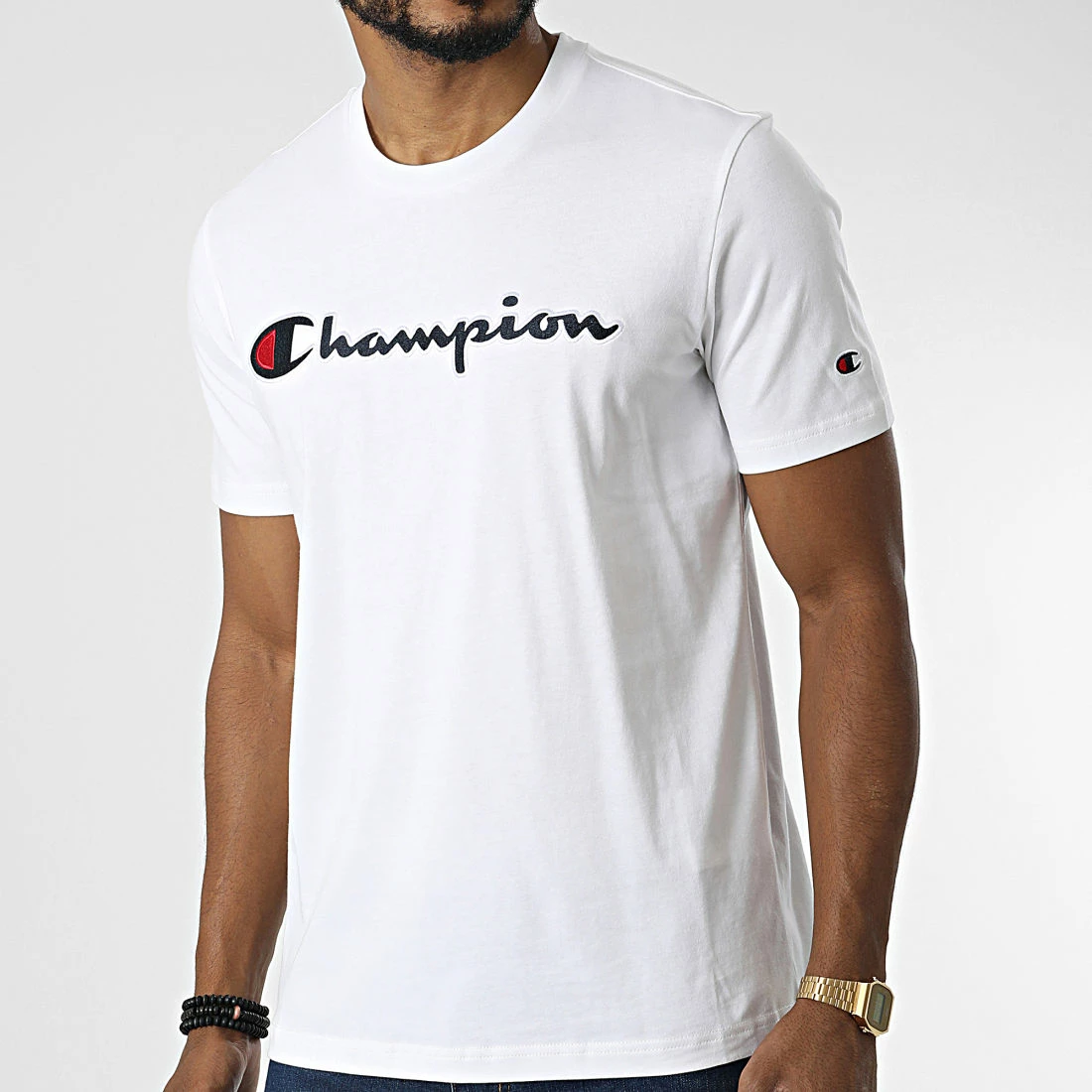 Tee Shirt 218007 Blanc de Champion 3 Tee Shirt 218007 Blanc de Champion