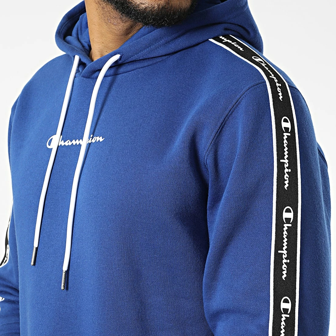 Sweat Capuche A Bandes 217829 Bleu Roi de Champion 4 Sweat Capuche A Bandes 217829 Bleu Roi de Champion – Image 2
