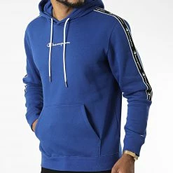 Sweat Capuche A Bandes 217829 Bleu Roi de Champion 8 Sweat Capuche A Bandes 217829 Bleu Roi de Champion -Champion Soldes champion 327809 217829 BS025 20220719T160615 03