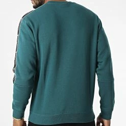 Sweat Crewneck A Bandes 217830 Vert de Champion -Champion Soldes champion 327820 217830 GS459 20220719T160741 04