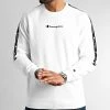 Sweat Crewneck A Bandes 217830 Blanc de Champion -Champion Soldes champion 327823 217830 WW001 20220720T084924 01