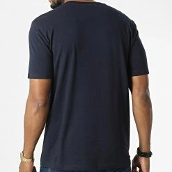Tee Shirt 218284 Bleu Marine de Champion -Champion Soldes champion 327836 218284 BS501 20220719T161244 04