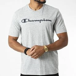 Tee Shirt 218284 Gris Chiné de Champion -Champion Soldes champion 327839 218284 EM021 20220719T160910 03