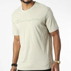Tee Shirt 218284 Vert Clair de Champion