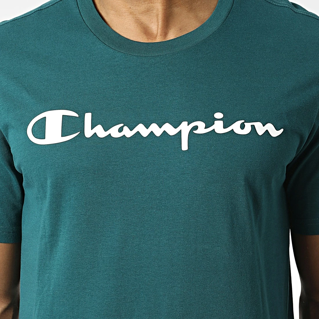 Tee Shirt 218284 Vert Foncé de Champion 4 Tee Shirt 218284 Vert Foncé de Champion – Image 2