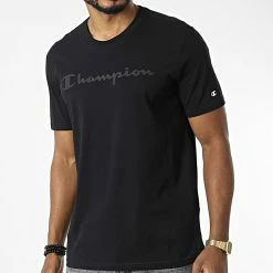 Tee Shirt 218284 Noir de Champion