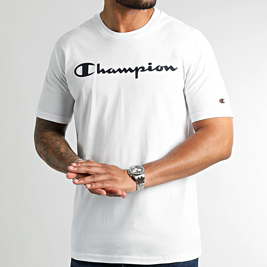 Tee Shirt 218284 Blanc de Champion 3 Tee Shirt 218284 Blanc de Champion