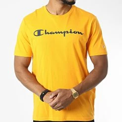 Tee Shirt 218284 Orange de Champion -Champion Soldes champion 327848 218284 YS113 20220720T151444 03