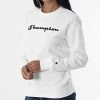Sweat Crewneck Femme 115391 Blanc de Champion 1 Sweat Crewneck Femme 115391 Blanc de Champion -Champion Soldes champion 327853 115391 WW001 20220802T160940 01