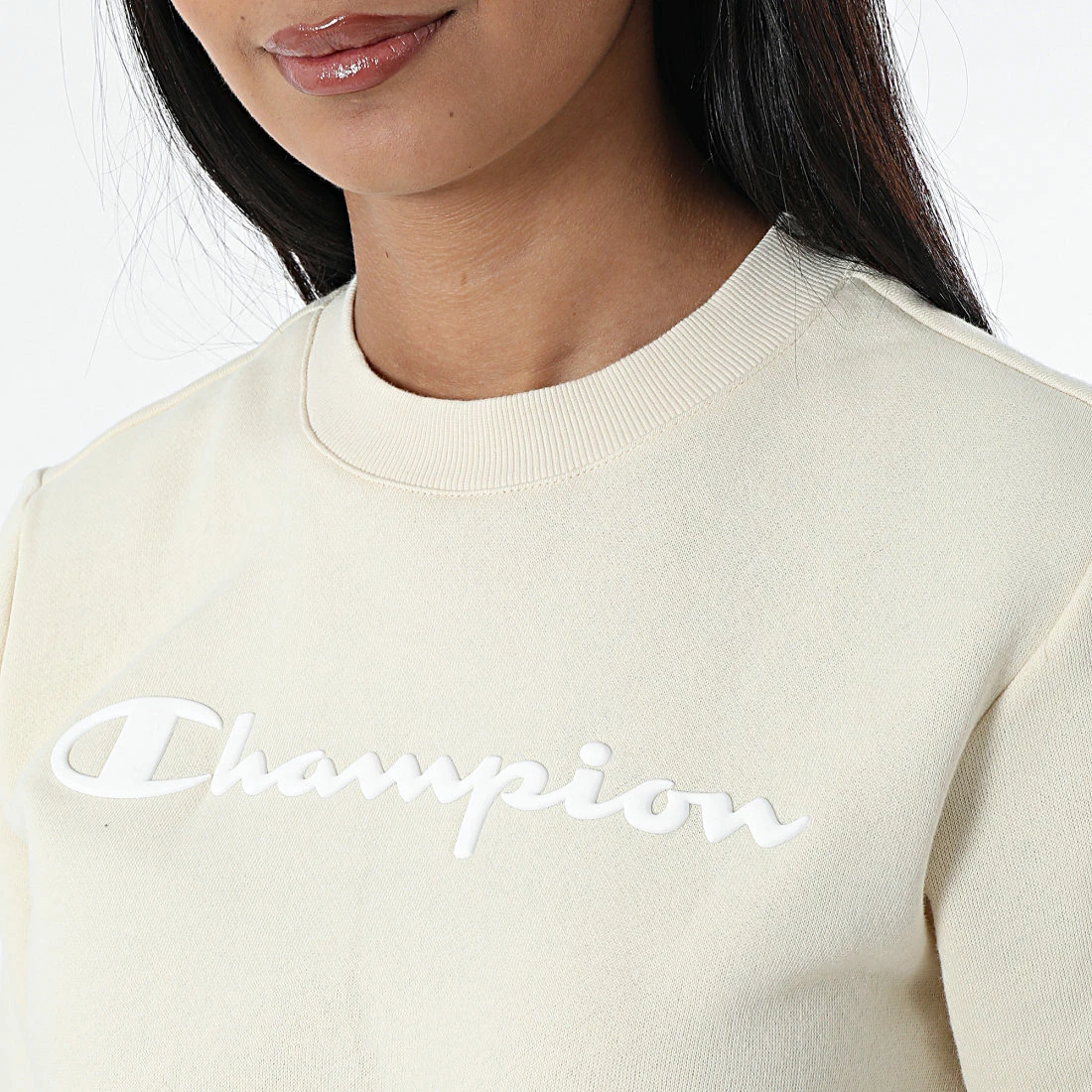 Sweat Crewneck Femme 115391 Beige de Champion 4 Sweat Crewneck Femme 115391 Beige de Champion – Image 2