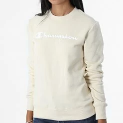 Sweat Crewneck Femme 115391 Beige de Champion 8 Sweat Crewneck Femme 115391 Beige de Champion -Champion Soldes champion 327854 115391 YS014 20220802T161319 03
