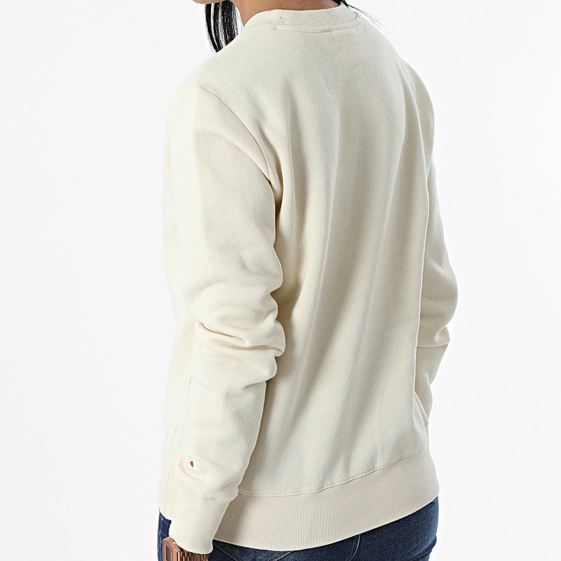 Sweat Crewneck Femme 115391 Beige de Champion 6 Sweat Crewneck Femme 115391 Beige de Champion – Image 4