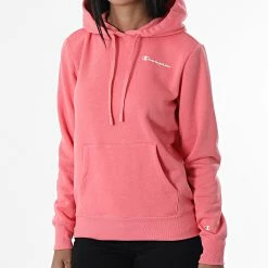 Sweat Capuche Femme 115395 Rose de Champion -Champion Soldes champion 327855 115395 PS171 20220802T161133 03