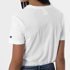 Tee Shirt Femme 115426 Blanc de Champion 9 Tee Shirt Femme 115426 Blanc de Champion -Champion Soldes champion 327861 115426 WW001 20220802T161034 04
