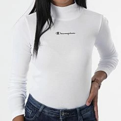 Tee Shirt Manches Longues Femme 115432 Blanc de Champion