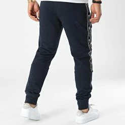 Pantalon Jogging A Bandes 217833 Bleu Marine de Champion -Champion Soldes champion 327890 217833 BS501 20220727T150218 04