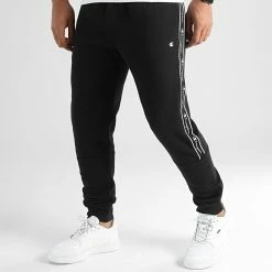Pantalon Jogging A Bandes 217833 Noir de Champion -Champion Soldes champion 327892 217833 KK001 20220721T152010 04