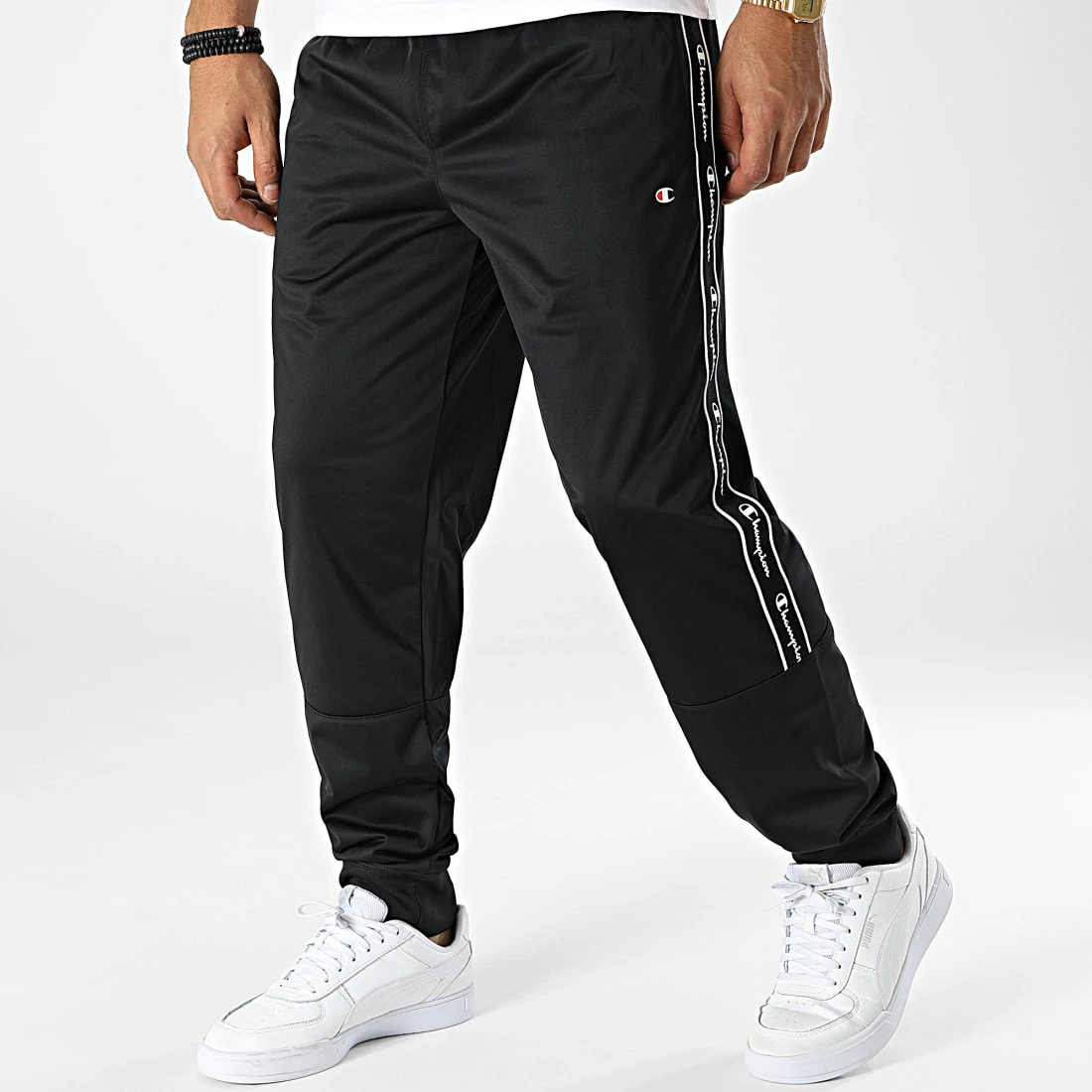 Pantalon Jogging A Bandes 217839 Noir de Champion 3 Pantalon Jogging A Bandes 217839 Noir de Champion