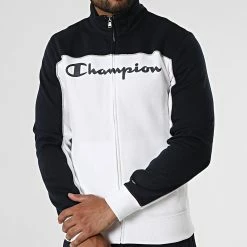 Ensemble De Survetement 218118 Bleu Marine Blanc de Champion -Champion Soldes champion 327906 218118 WW001 20220726T091009 03