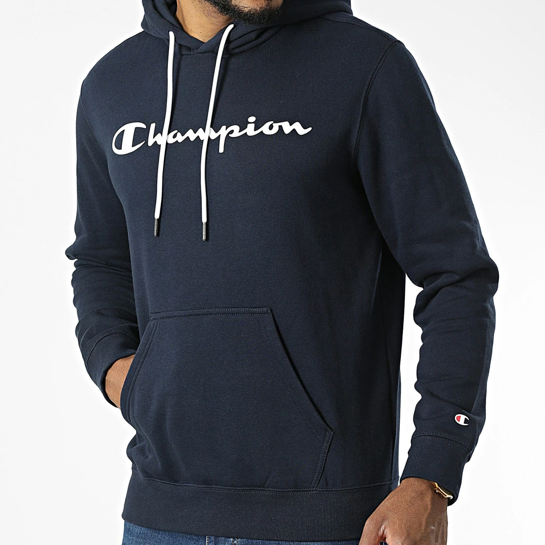 Sweat Capuche 218282 Bleu Marine de Champion 5 Sweat Capuche 218282 Bleu Marine de Champion – Image 3