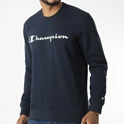 Sweat Crewneck 218283 Bleu Marine de Champion