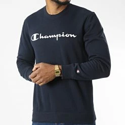 Sweat Crewneck 218283 Bleu Marine de Champion -Champion Soldes champion 327924 218283 BS501 20220719T161104 03
