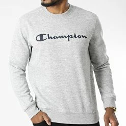 Sweat Crewneck 218283 Gris Chiné de Champion 8 Sweat Crewneck 218283 Gris Chiné de Champion -Champion Soldes champion 327926 218283 EM021 20220719T160853 03