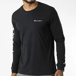 Tee Shirt Manches Longues 218286 Noir de Champion