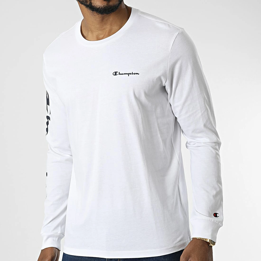 Tee Shirt Manches Longues 218286 Blanc de Champion 3 Tee Shirt Manches Longues 218286 Blanc de Champion