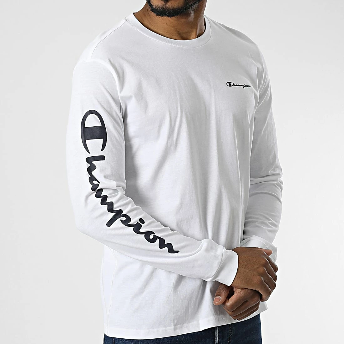 Tee Shirt Manches Longues 218286 Blanc de Champion 5 Tee Shirt Manches Longues 218286 Blanc de Champion – Image 3