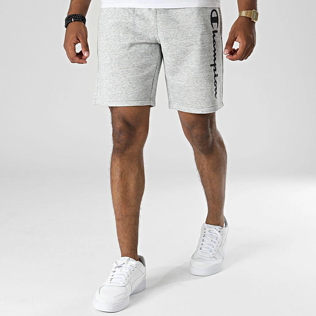 Short Jogging 218340 Gris Chiné de Champion 5 Short Jogging 218340 Gris Chiné de Champion – Image 3