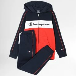 Ensemble De Survetement Enfant 306182 Bleu Marine Rouge de Champion