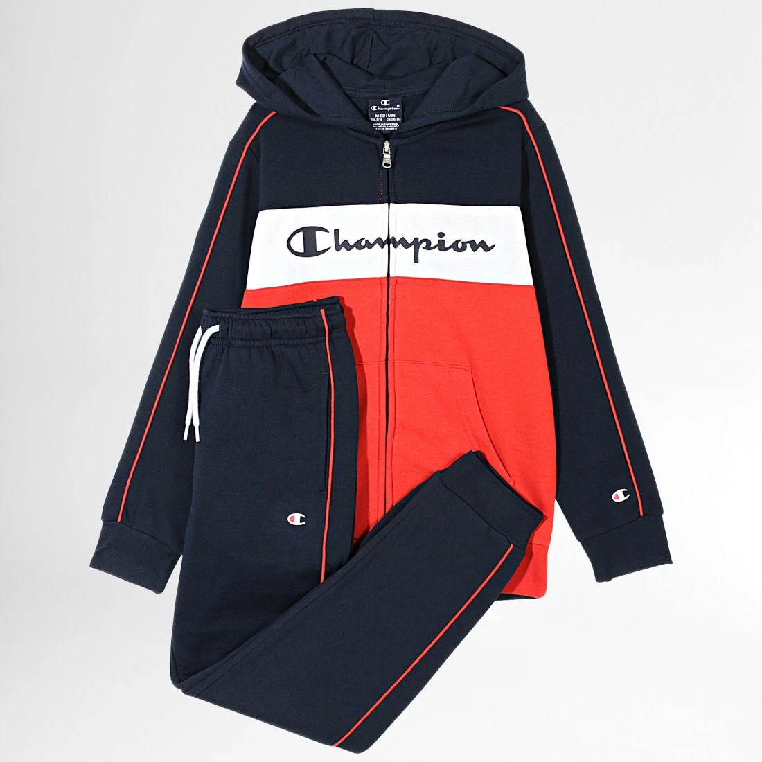 Ensemble De Survetement Enfant 306182 Bleu Marine Rouge de Champion 3 Ensemble De Survetement Enfant 306182 Bleu Marine Rouge de Champion