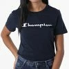 Tee Shirt Femme 115422 Bleu Marine de Champion -Champion Soldes champion 328155 115422 BS501 20220802T161333 01