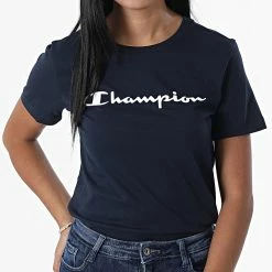 Tee Shirt Femme 115422 Bleu Marine de Champion