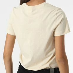 Tee Shirt Femme 115422 Beige de Champion -Champion Soldes champion 328157 115422 YS014 20220808T161114 04