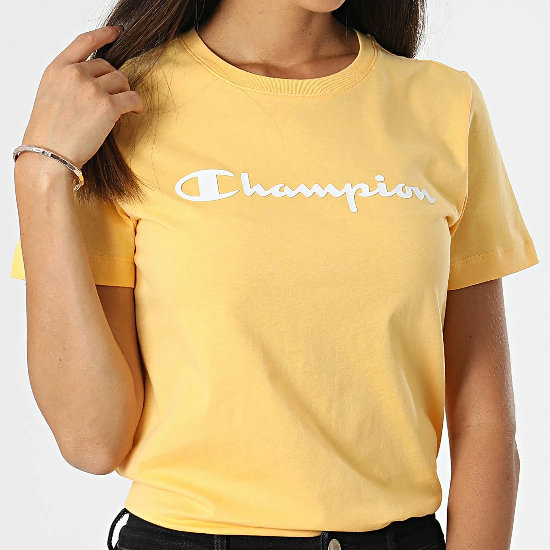 Tee Shirt Femme 115422 Jaune de Champion 3 Tee Shirt Femme 115422 Jaune de Champion