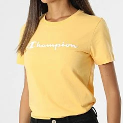 Tee Shirt Femme 115422 Jaune de Champion 8 Tee Shirt Femme 115422 Jaune de Champion -Champion Soldes champion 328160 115422 YS121 20220808T161020 03