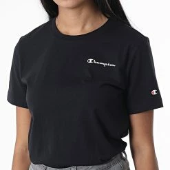 Tee Shirt Femme 115426 Noir de Champion